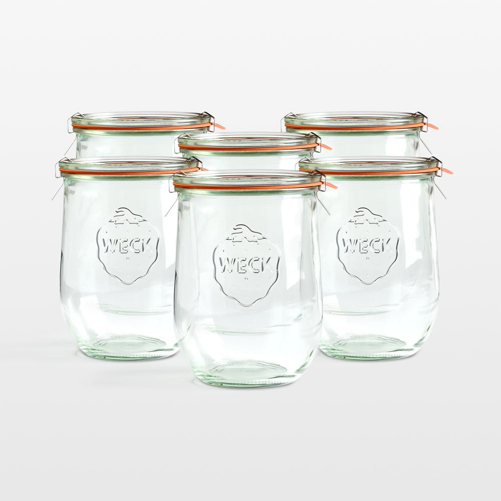 Weck 35.9-Oz. Tulip Canning Jar, Set of 6