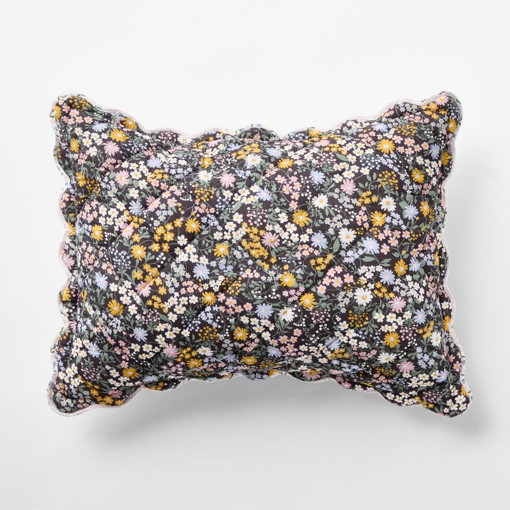 Supersoft Twilight Floral Organic Cotton Voile Kids Pillow Sham