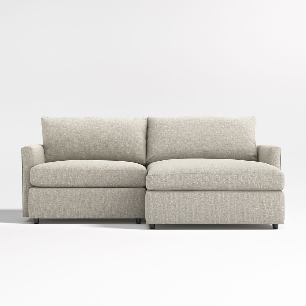 Lounge Deep 2-Piece Small Space Sectional Sofa with Chaise Lounge