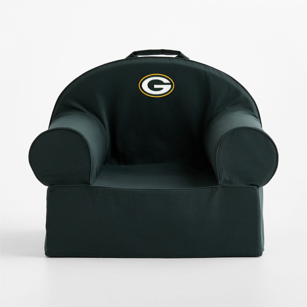 NFL Green Bay Packers Large Spruce Green Organic Cotton Kids Lounge Nod Chair
