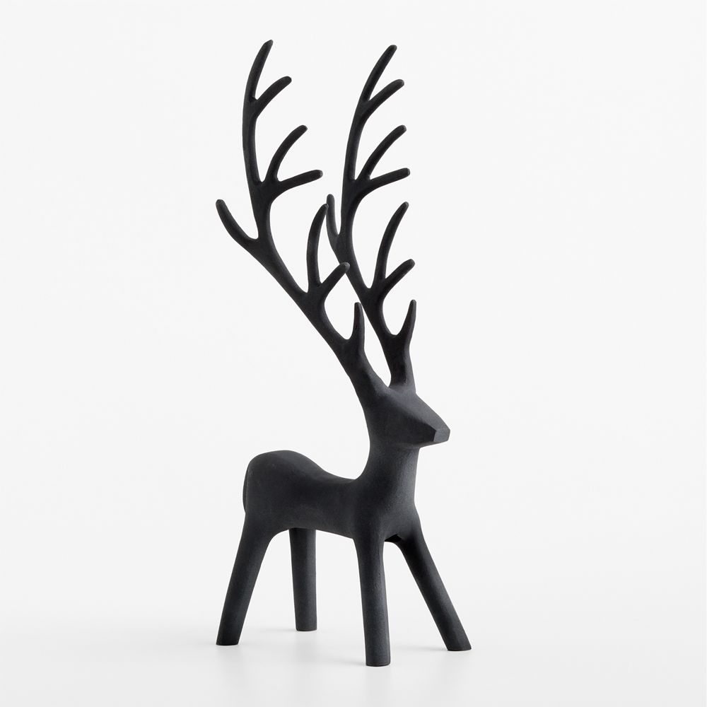 Antique Zinc Holiday Reindeer Decoration