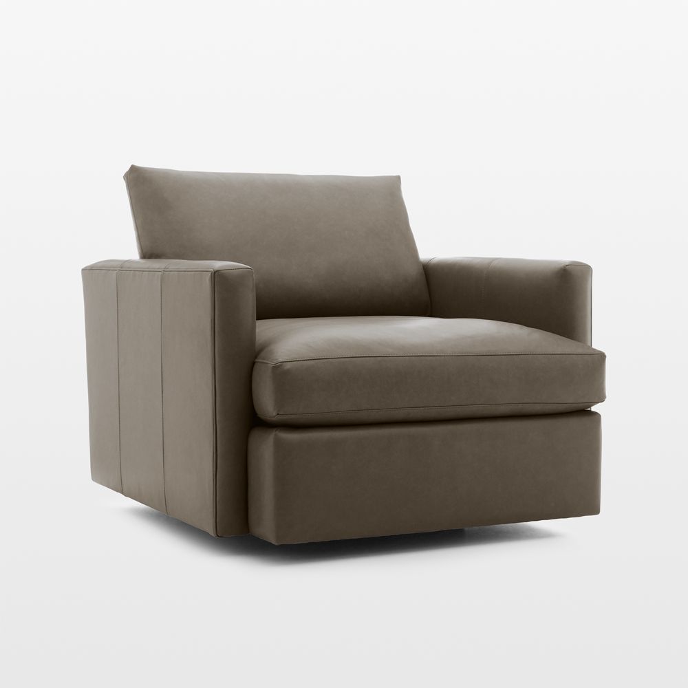 Lounge 40" Leather Swivel Chair- Image 2