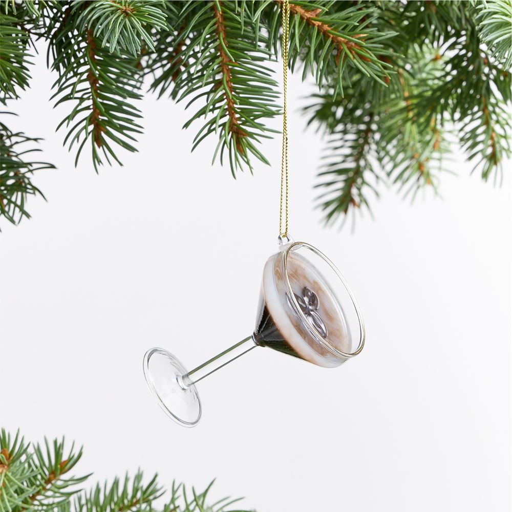 Espresso Martini Glass Christmas Tree Ornament