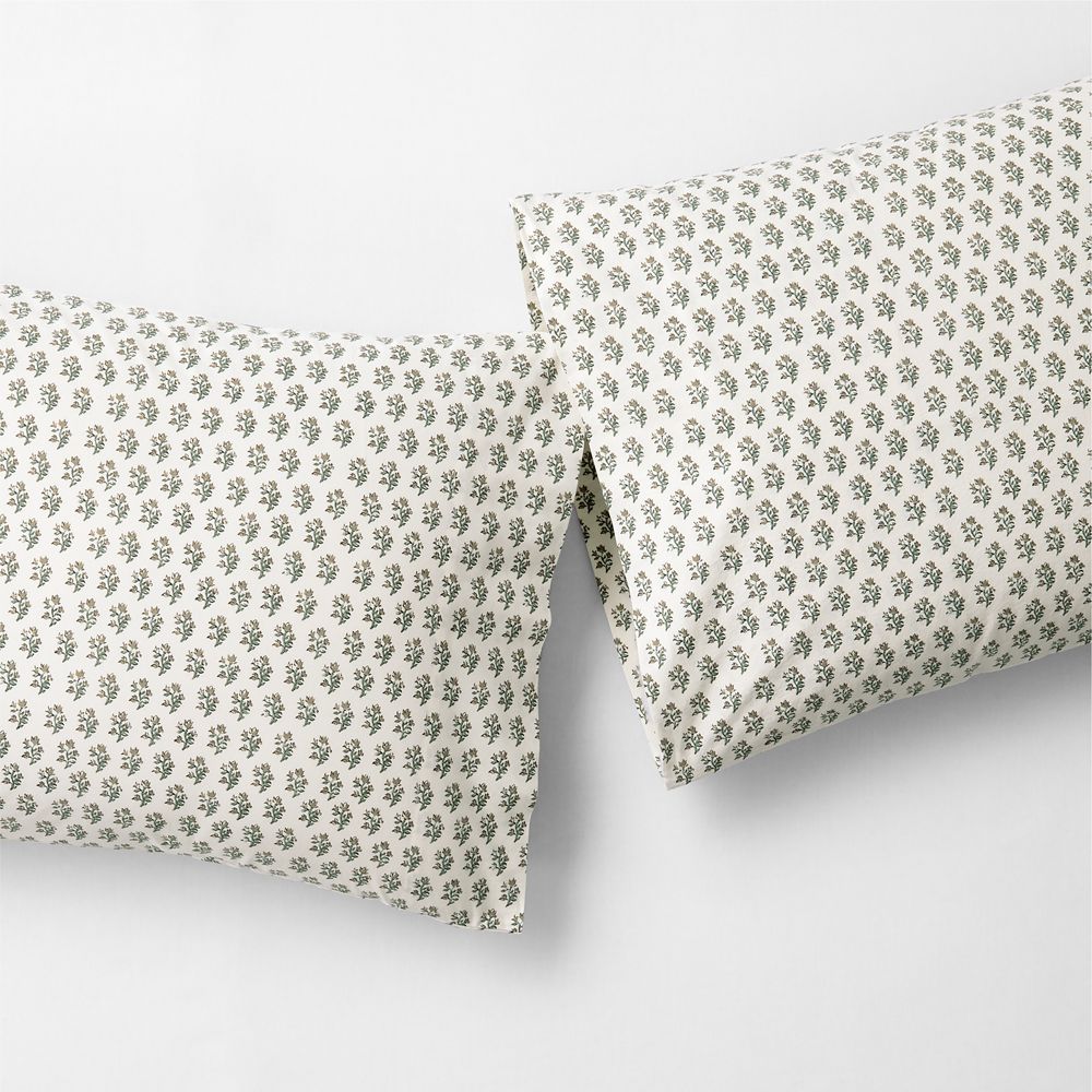 Favorite Washed Organic Cotton Desert Bloom Pillowcases, Set of 2