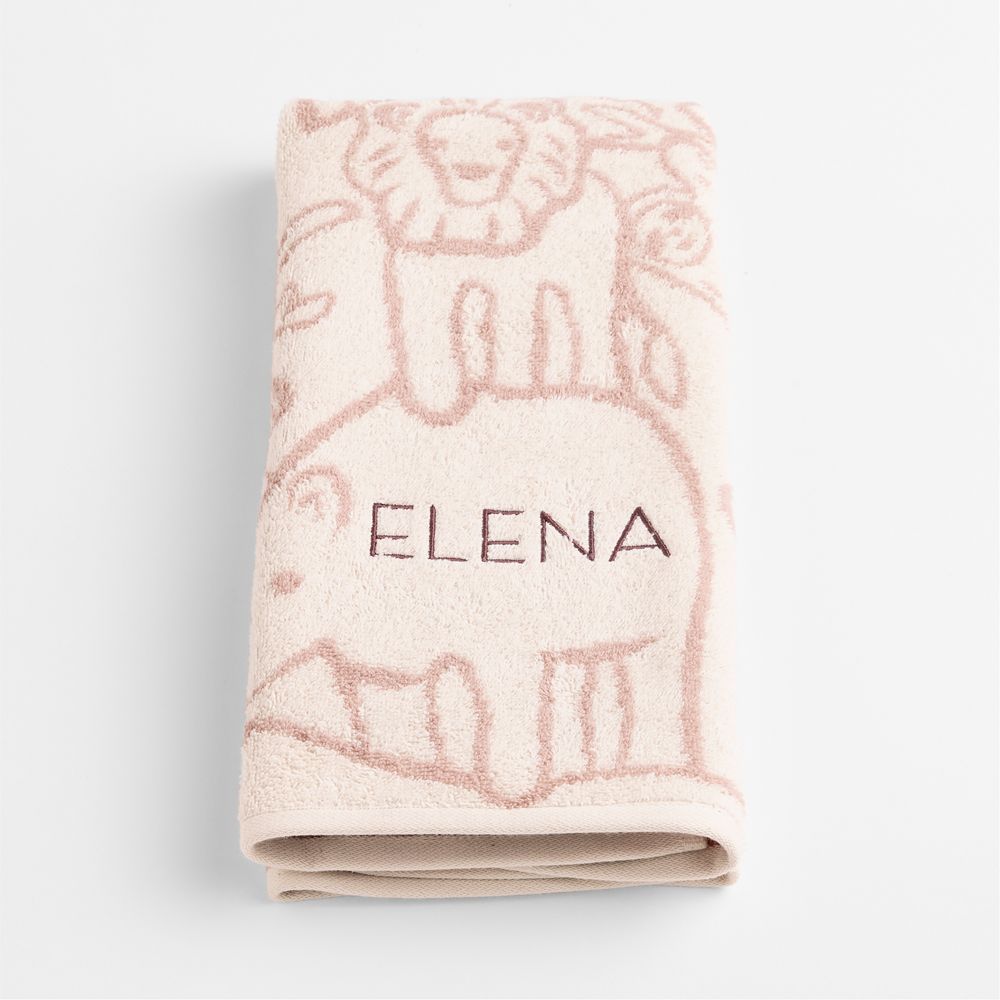 Explorer Dusty Rose 100% Organic Cotton Kids Hand Towel