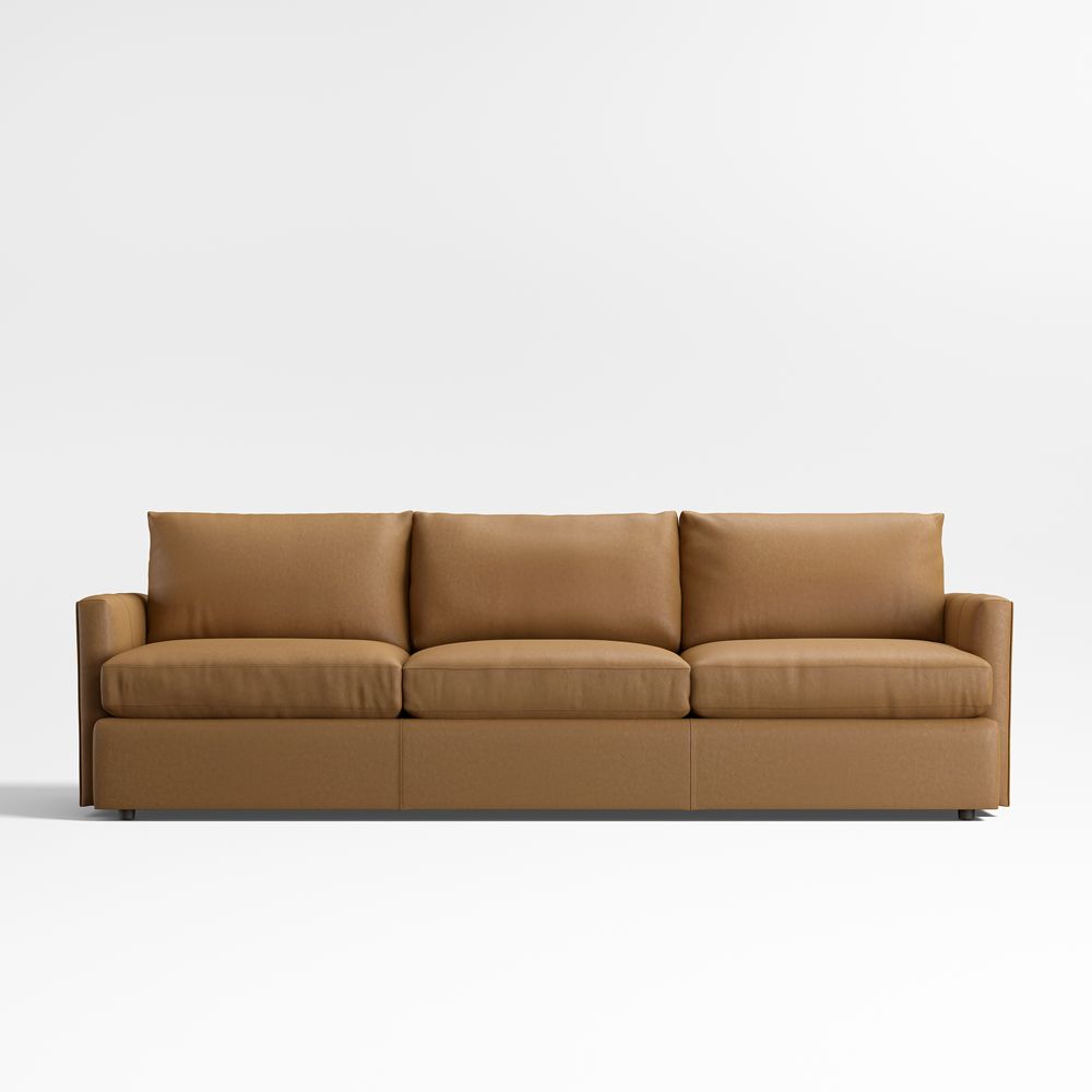 Lounge Classic Leather Sofa (73"-105")- Image 4