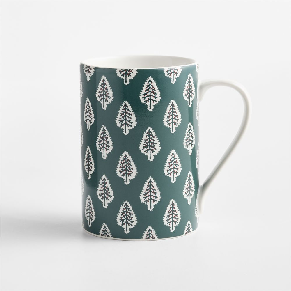 Christmas Tree Block Print 12.75-oz. Mug
