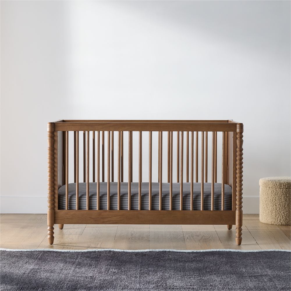 Jack Hazelnut Ash Wood Convertible Crib