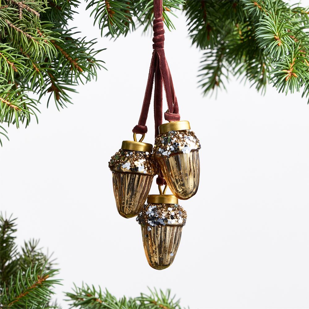 Acorn Cluster Christmas Tree Ornament