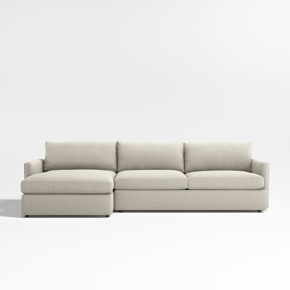 Lounge Deep 2-Piece Sectional Sofa with Storage Chaise Lounge