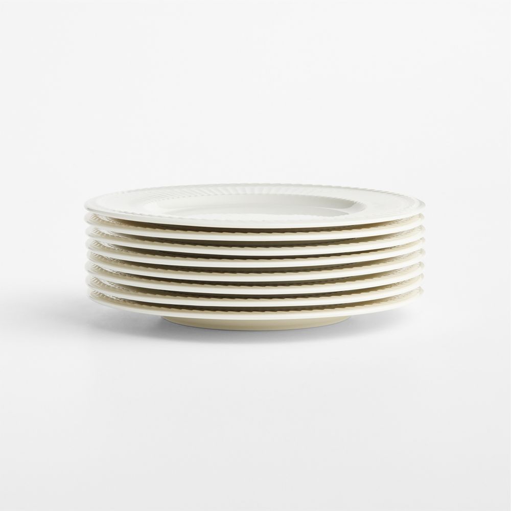 Cotswold Cream Porcelain Salad Plates, Set of 8