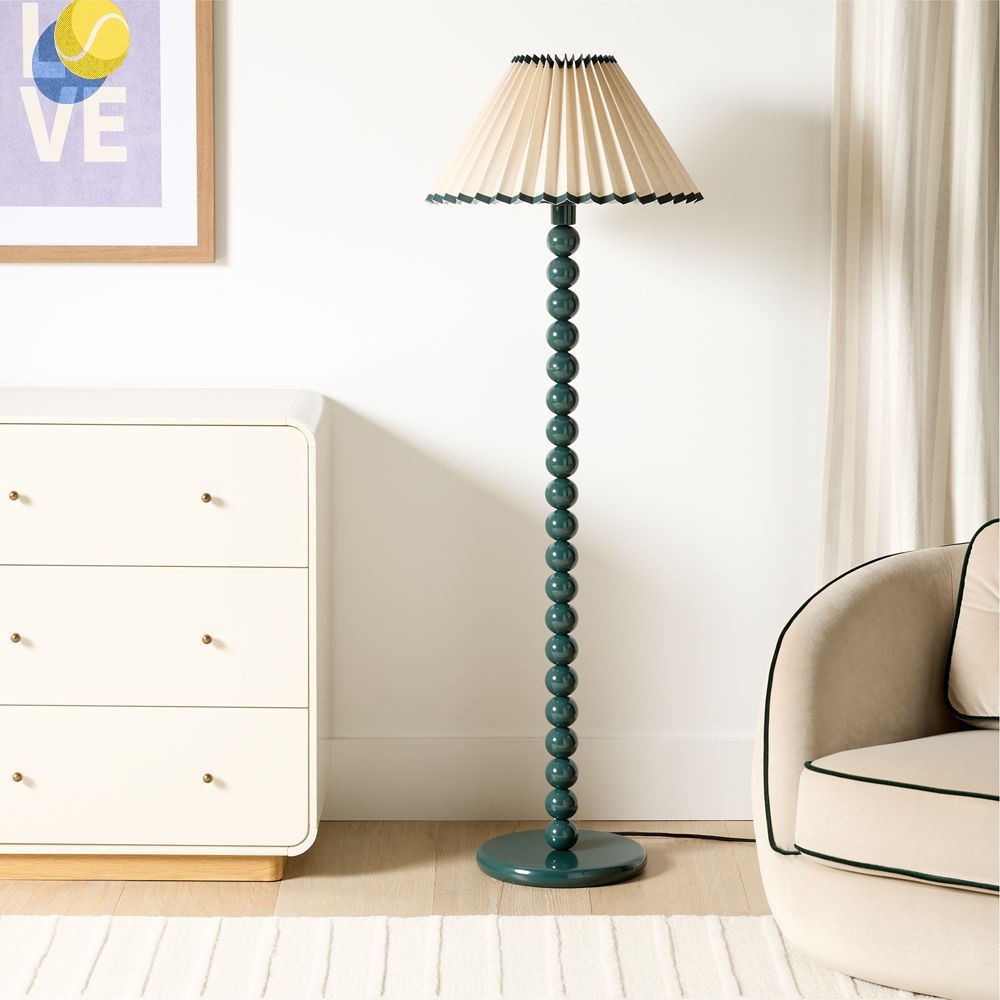 Grand Slam Varsity Pleated Shade Kids Floor Lamp by Venus Williams
