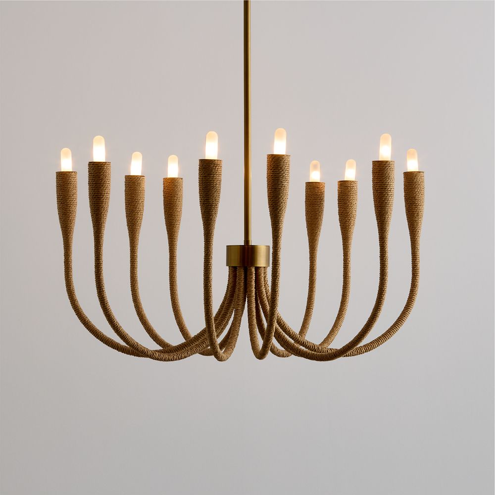 Iiona Small Fiber Chandelier Light 25.6"