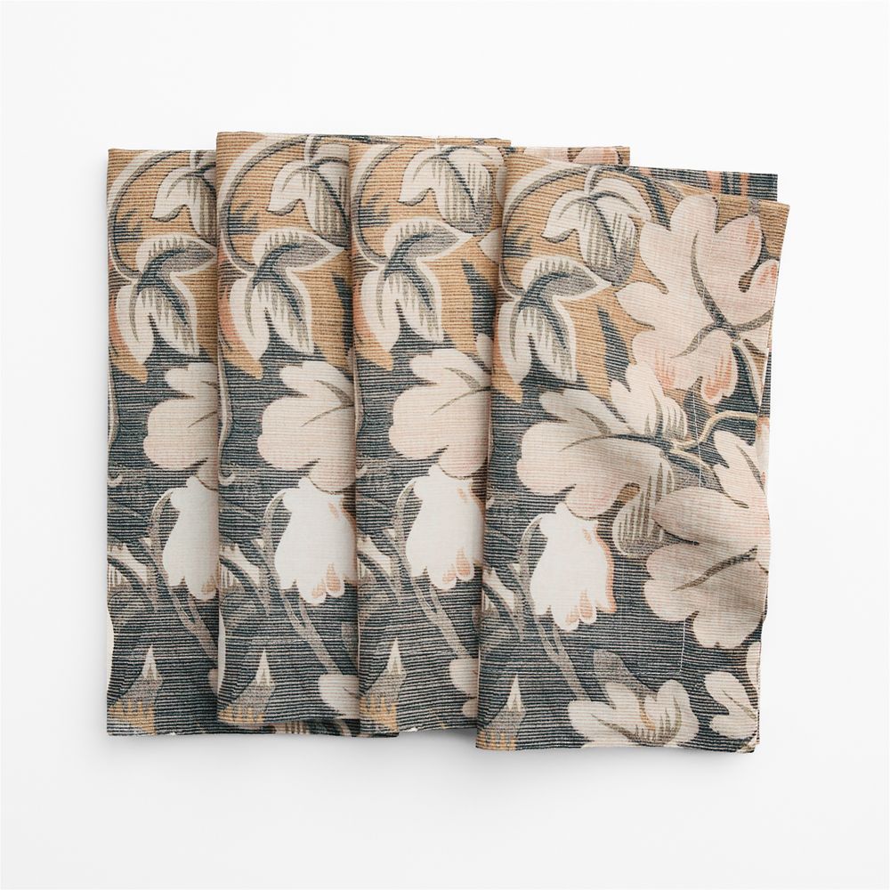 Tapestry Print Cotton Linen Dinner Napkin, Set of 4