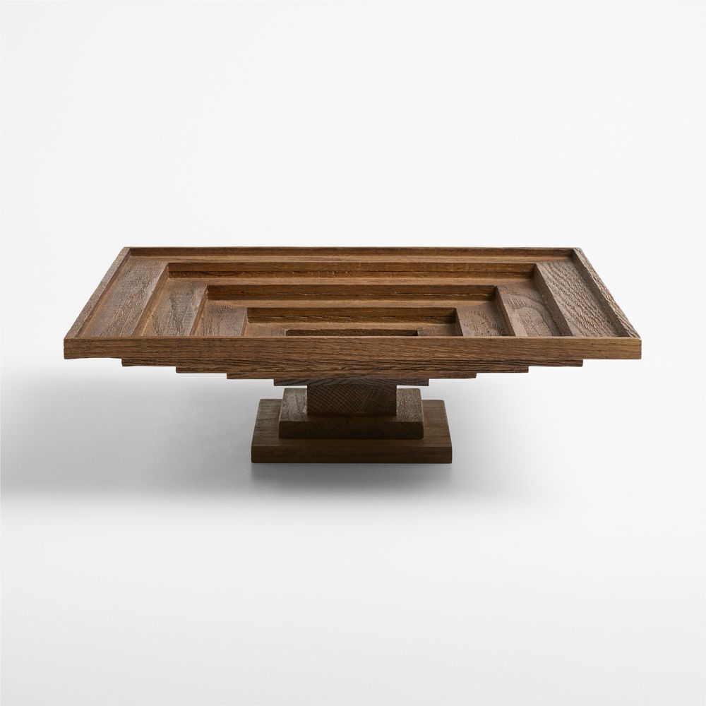 Eden Dark Oak Wooden Decorative Centerpiece Bowl