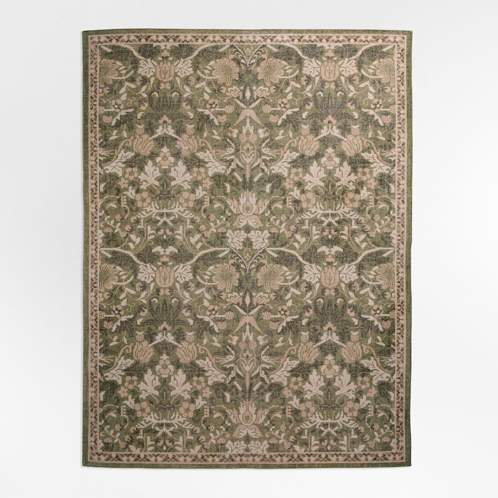 Ennis Performance Traditional Handknotted Green Rug