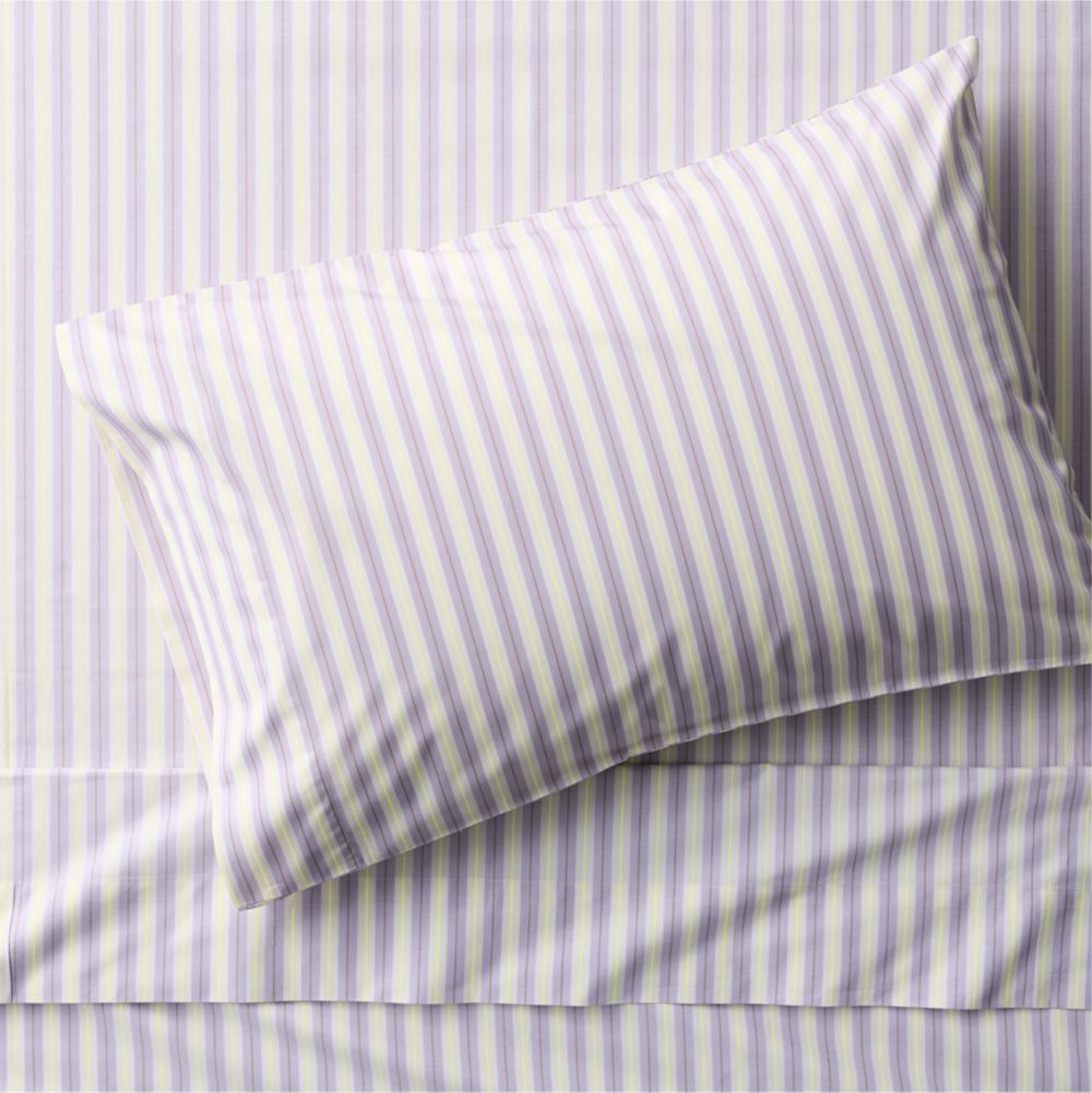 Topspin Night Violet Stripe 100% Organic Cotton Kids Sheet Set by Venus Williams