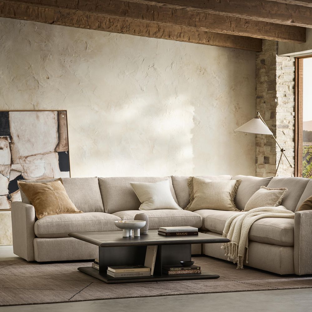 Lounge Deep 2-Piece Sectional Sofa with Storage Chaise Lounge- Image 2