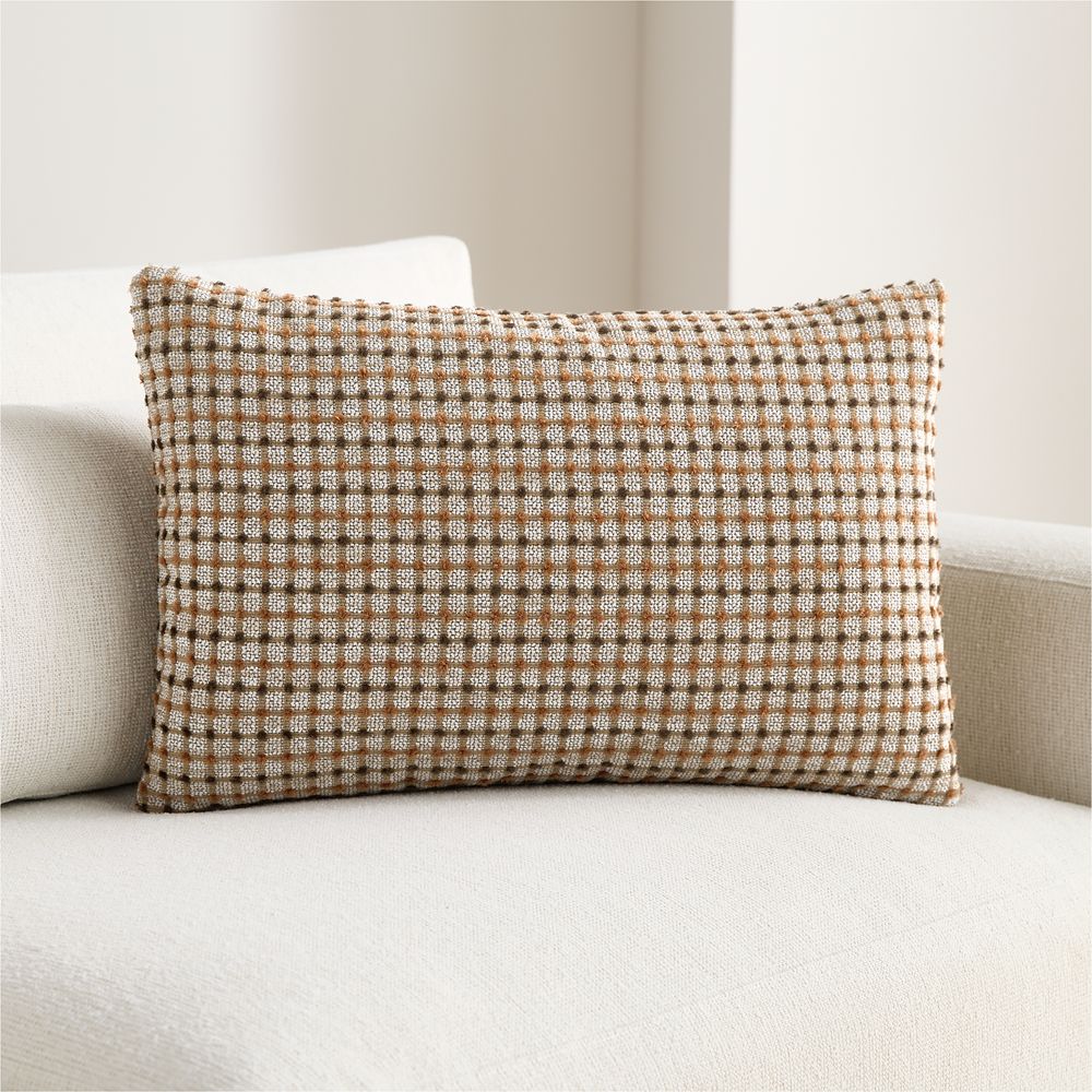 Strung 24"x16" Brulee Brown Throw Pillow by Venus Williams