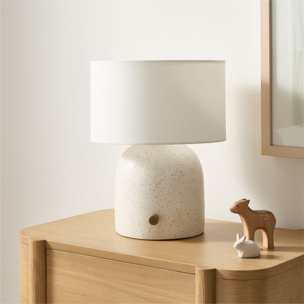 White Terrazzo Kids Table lamp