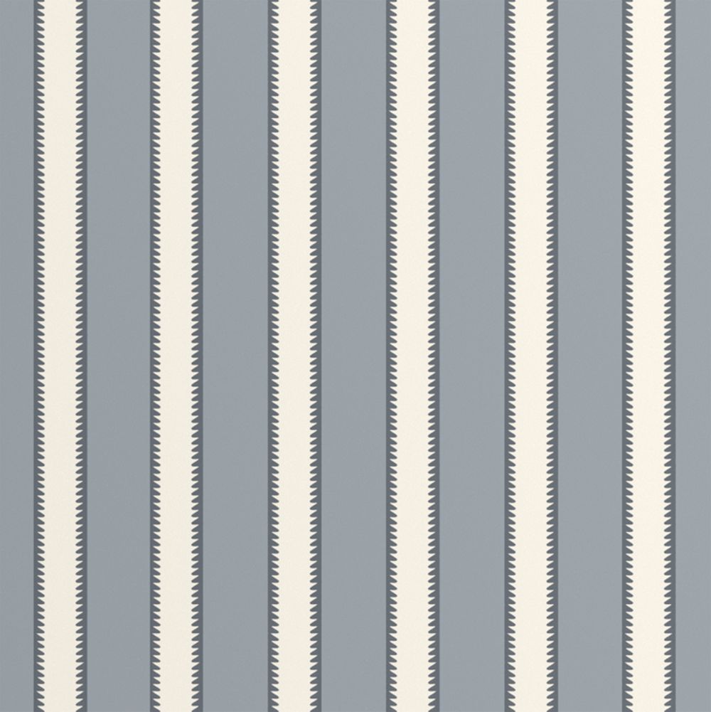 Mayfair Mist Blue Tailored Stripe Wallpaper