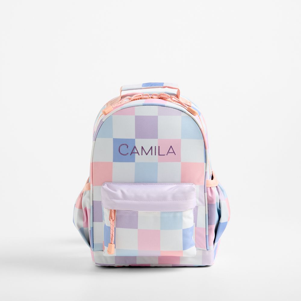 Cotton Candy Hopscotch Small Kids Backpack with Side Pockets