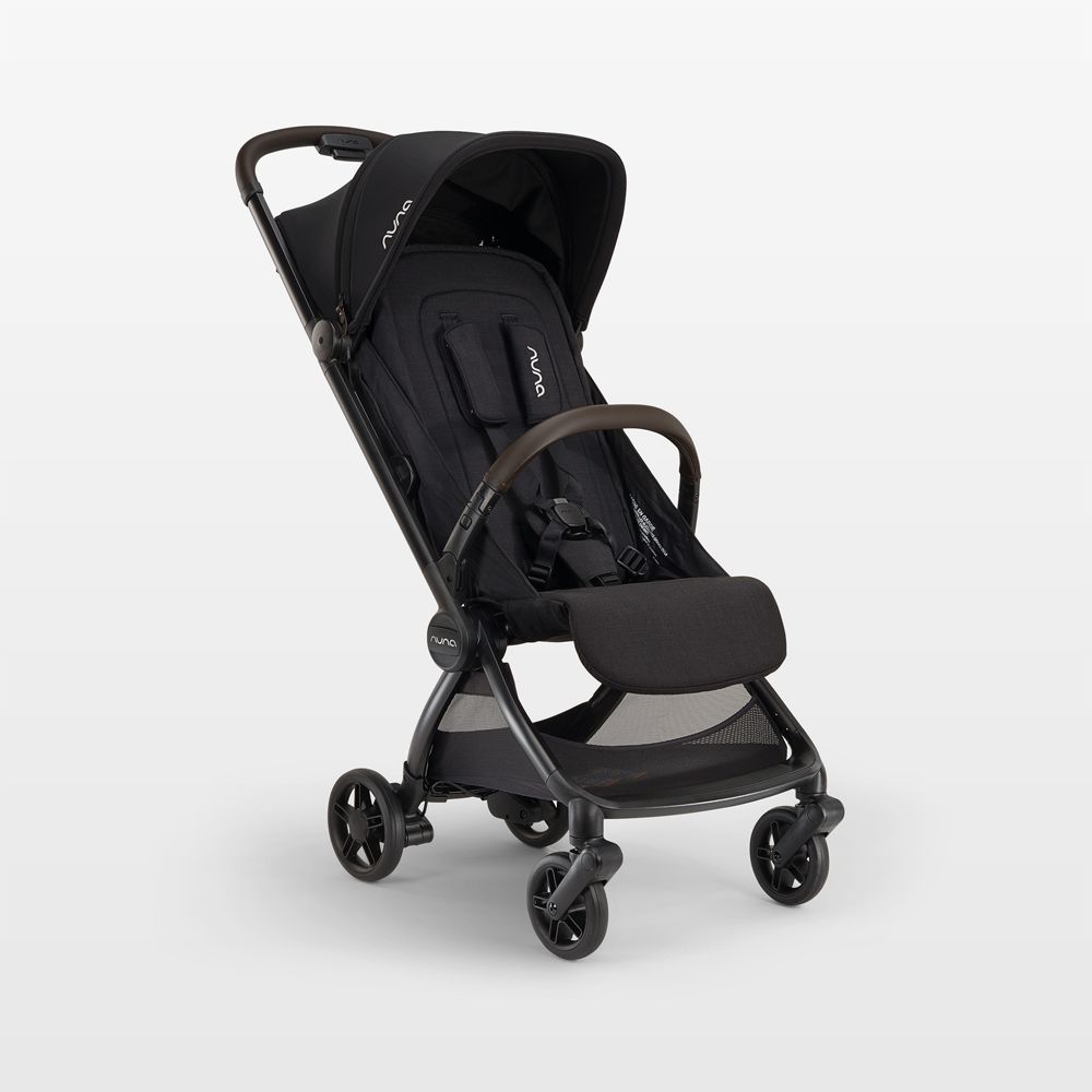 Nuna VIAA Cabn Caviar Black Compact Travel Stroller