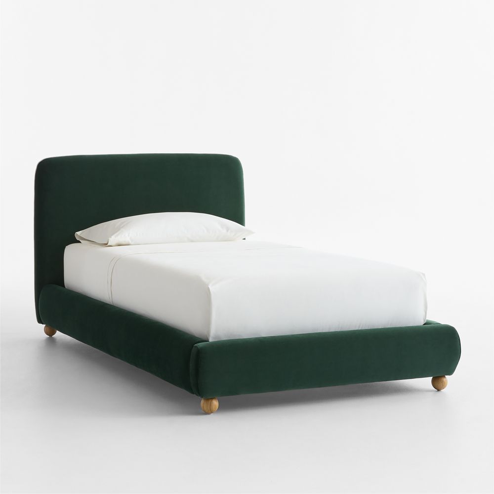 Winner Kent Pine Velvet Upholstered Kids Bed by Venus Williams