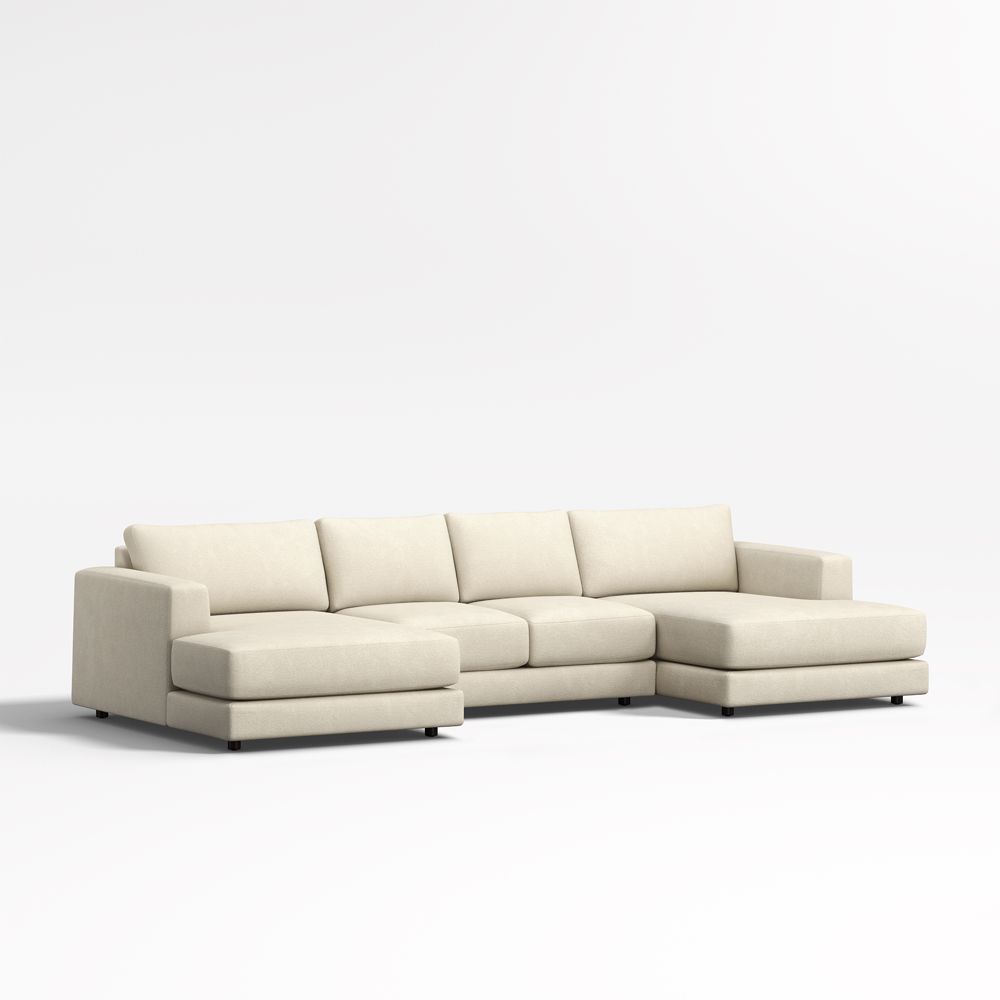Peyton 3-Piece U-Shaped Sectional Sofa with Double Chaise Lounge