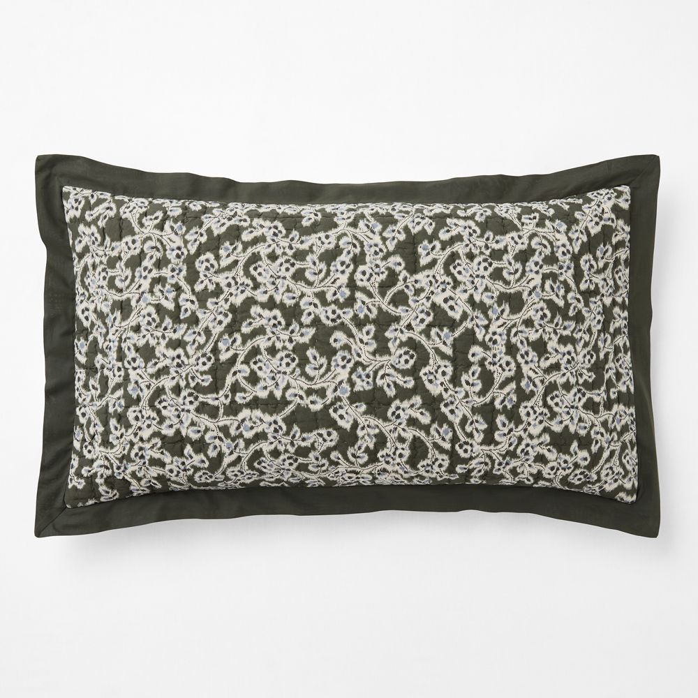 Celeste Organic Cotton Winding Garden Reversible Bed Pillow Sham