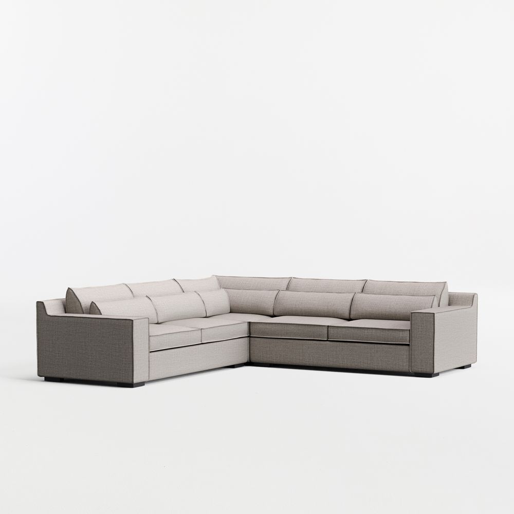 Soho 3-Piece L-Shaped Sectional Sofa