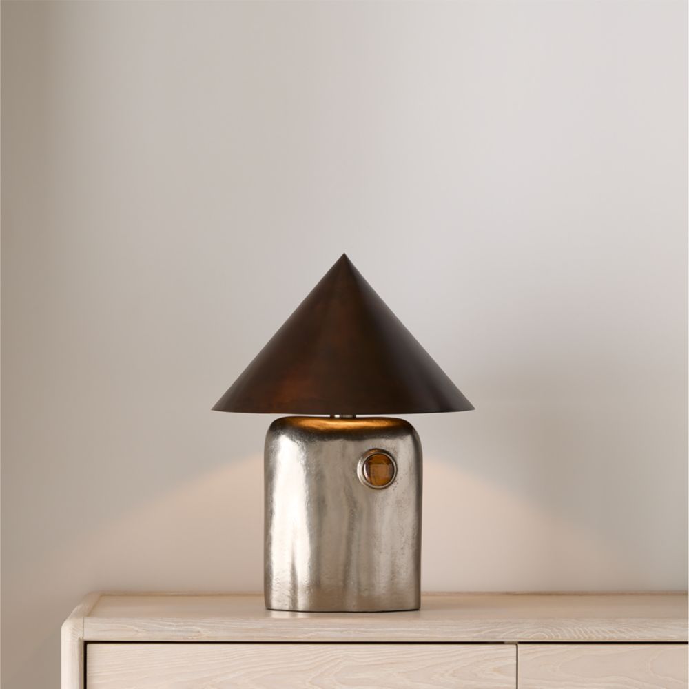 Bowery Silver Table Lamp by Laura Harrier and Tiffany Howell