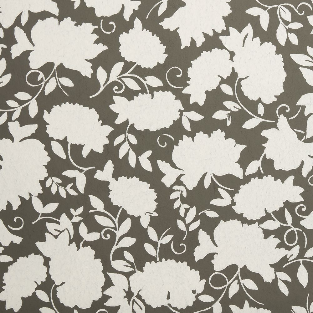Celeste Burnt Green Floral Wallpaper