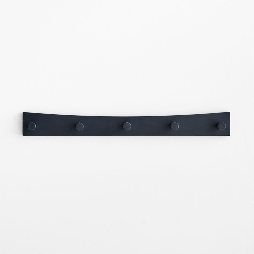 Hampshire Navy Blue Wood Kids Wall Hooks