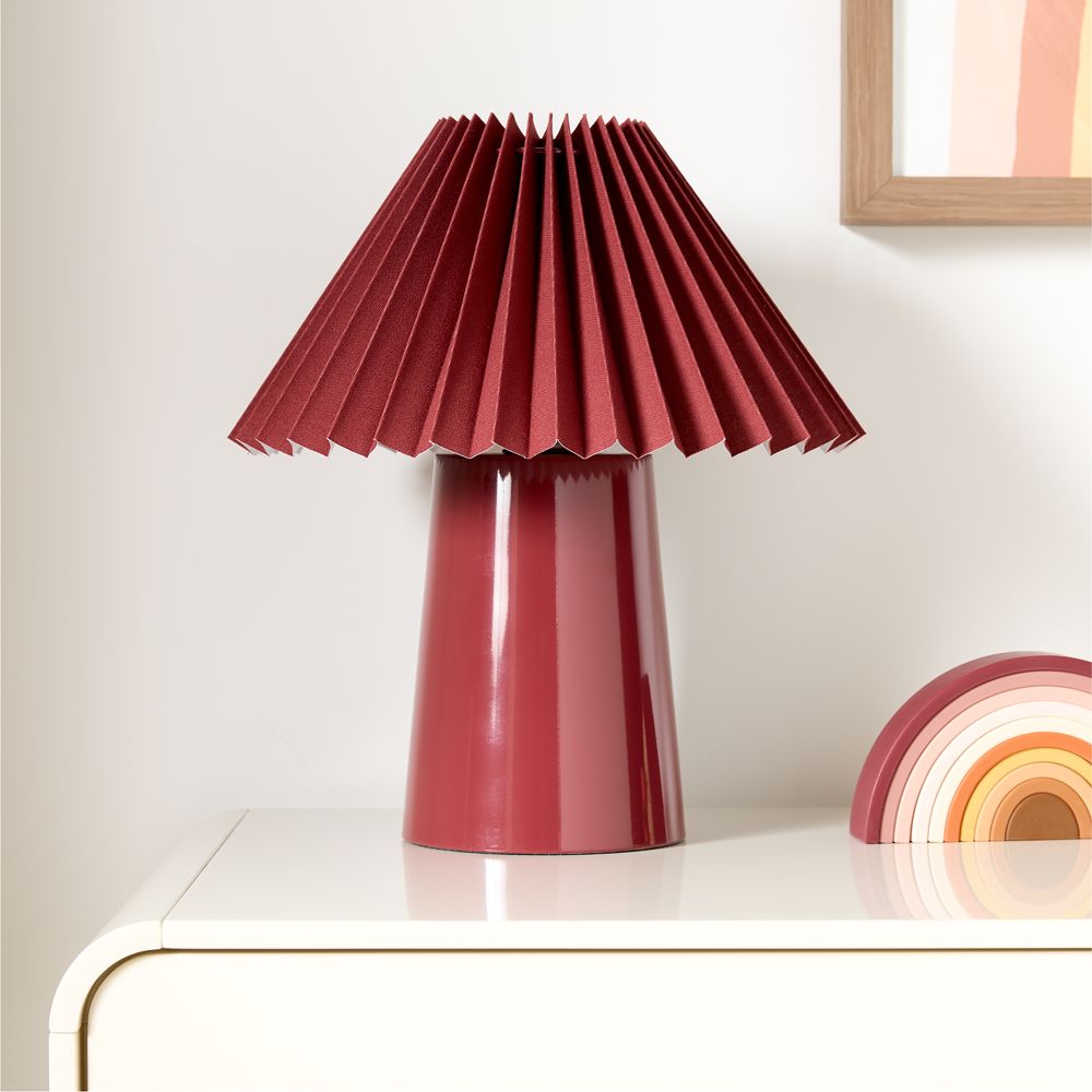 Grand Slam Varsity Maroon Kids Table Lamp by Venus Williams