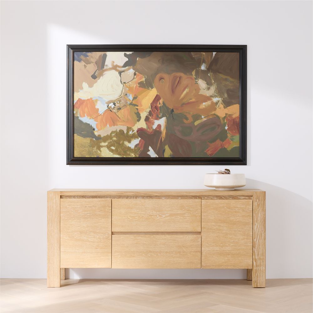 "Chaos In The Garden" by Kichael Bonofiglio 60" x 40" Framed Wall Art Print