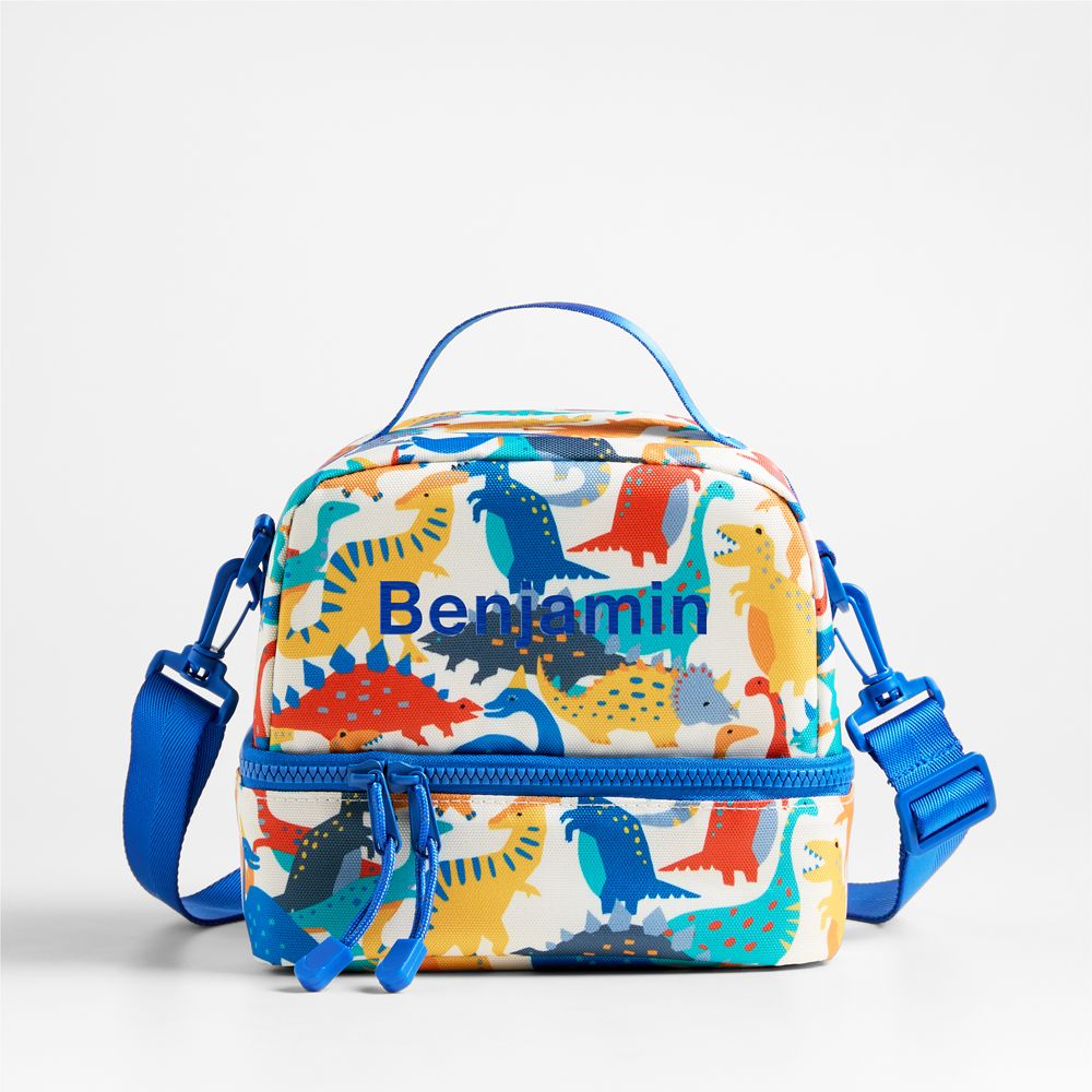Dino Party Dual Compartment Soft Insulated Kids Lunch Box
