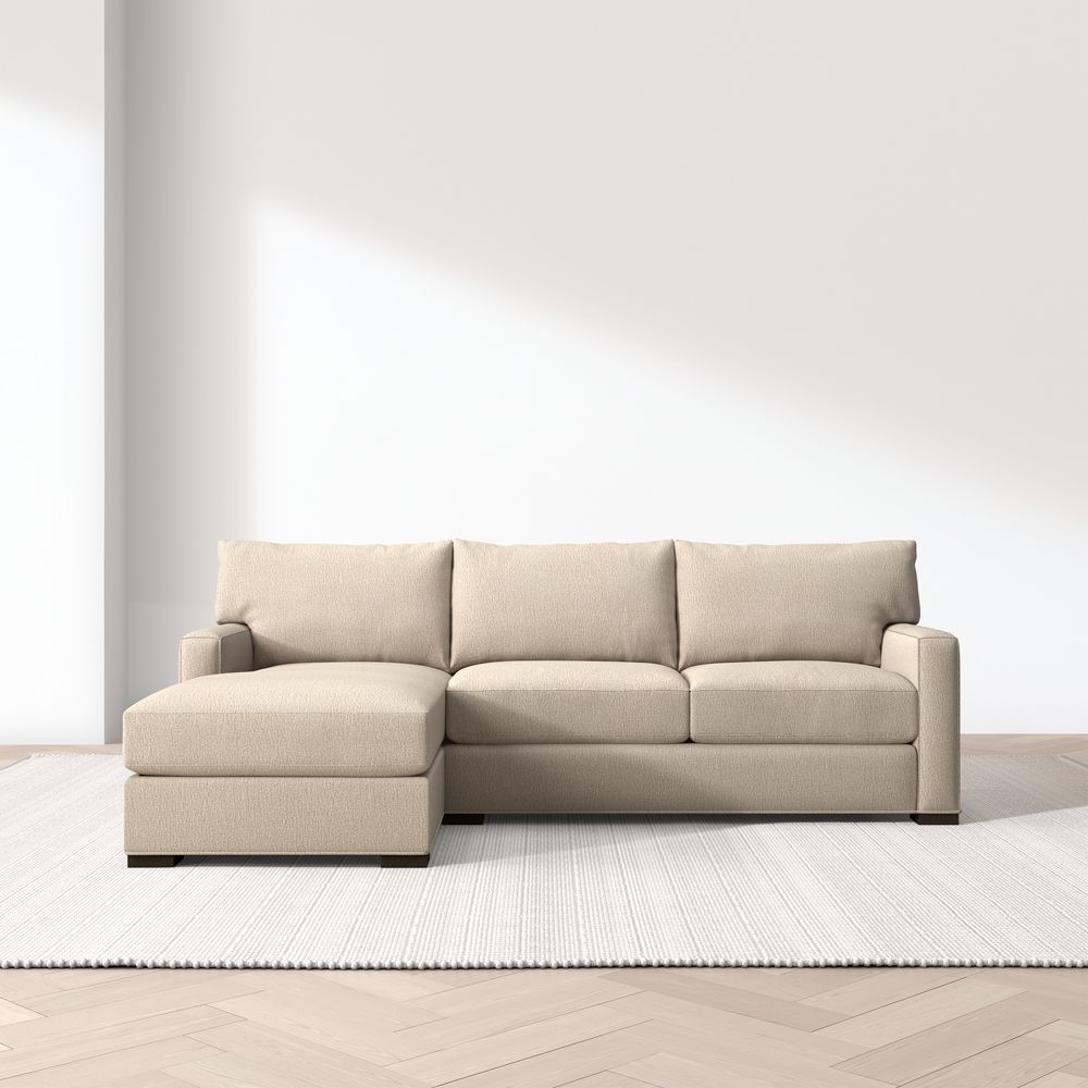 Axis Classic 2-Piece Sectional Sofa with Chaise Lounge- Image 3