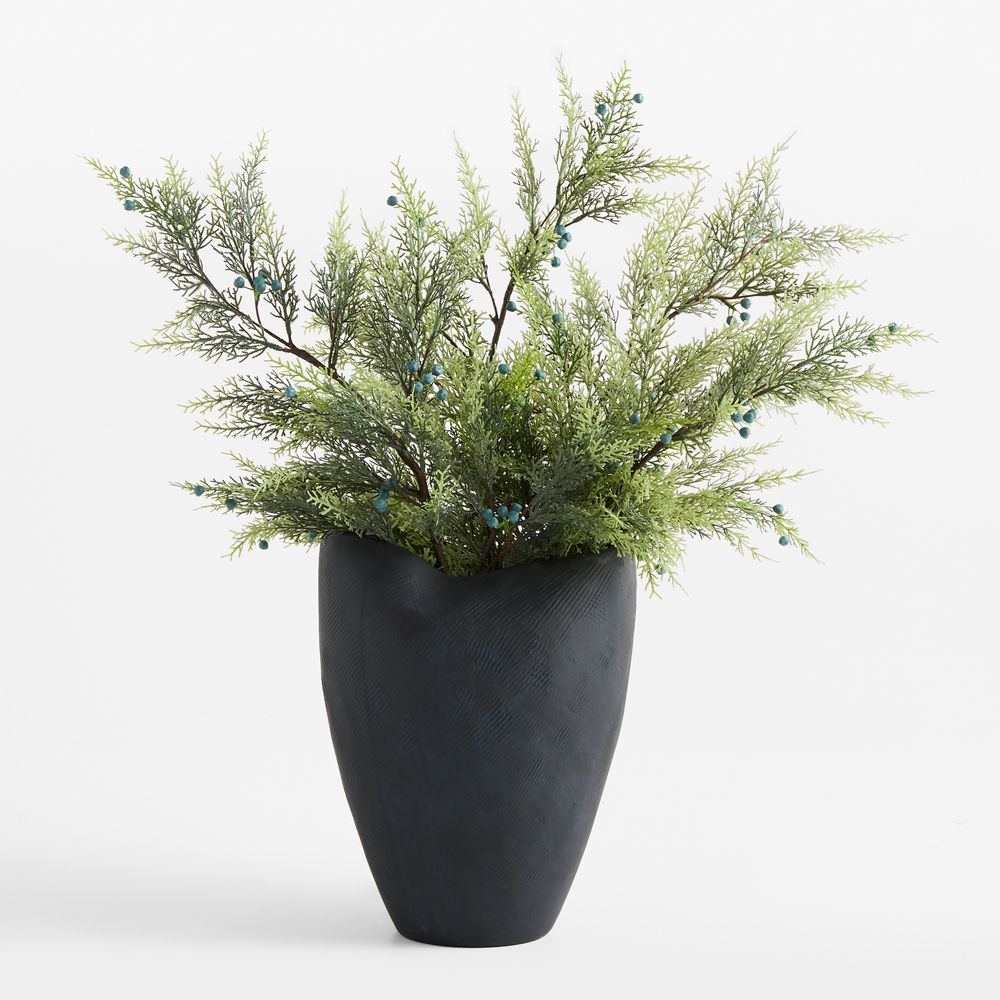 Faux Juniper Berry Holiday Stem 35"