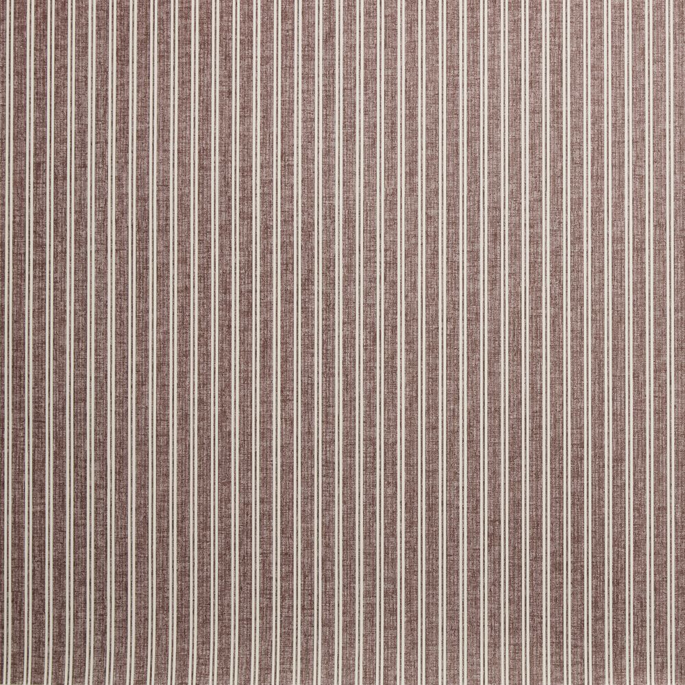 Vivienne Oxblood Ticking Stripe Wallpaper