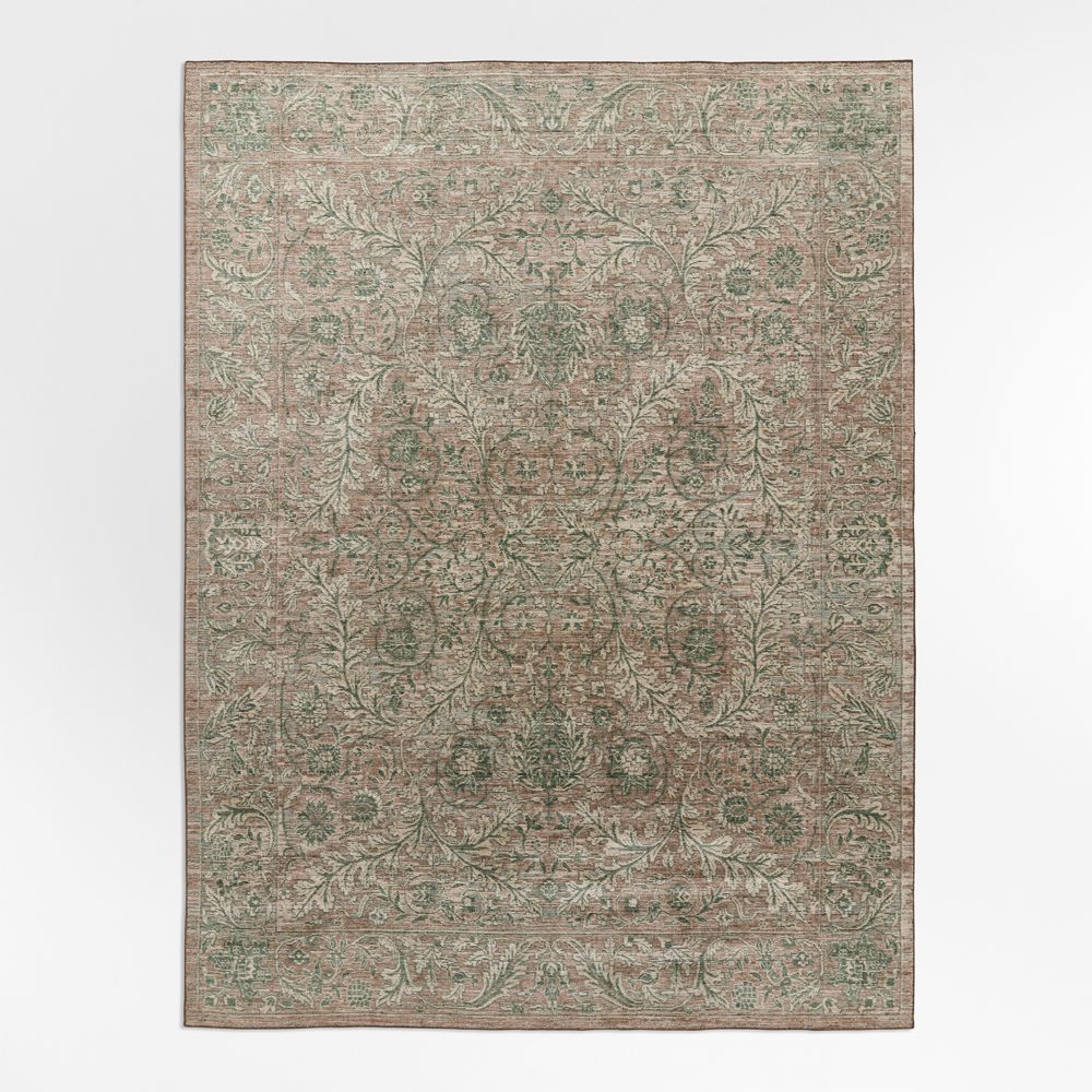 Winson Wool Blend Traditional Handwoven Earth Brown Area Rug