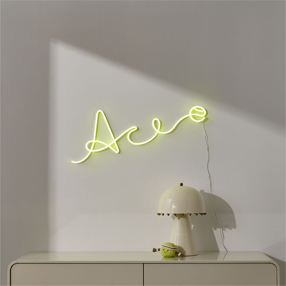 Grand Slam Ace Neon Kids Wall Light by Venus Williams