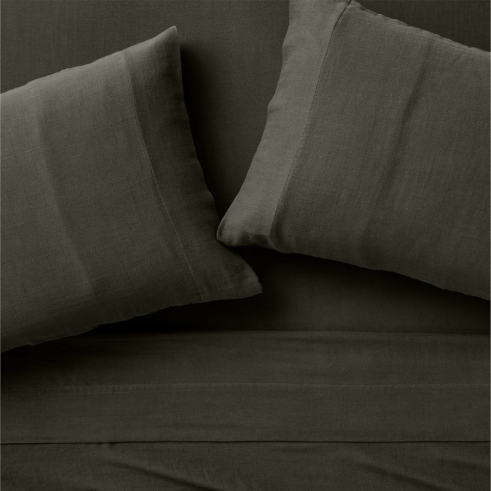 Organic Cotton Gauze Ficus Green Sheet Set
