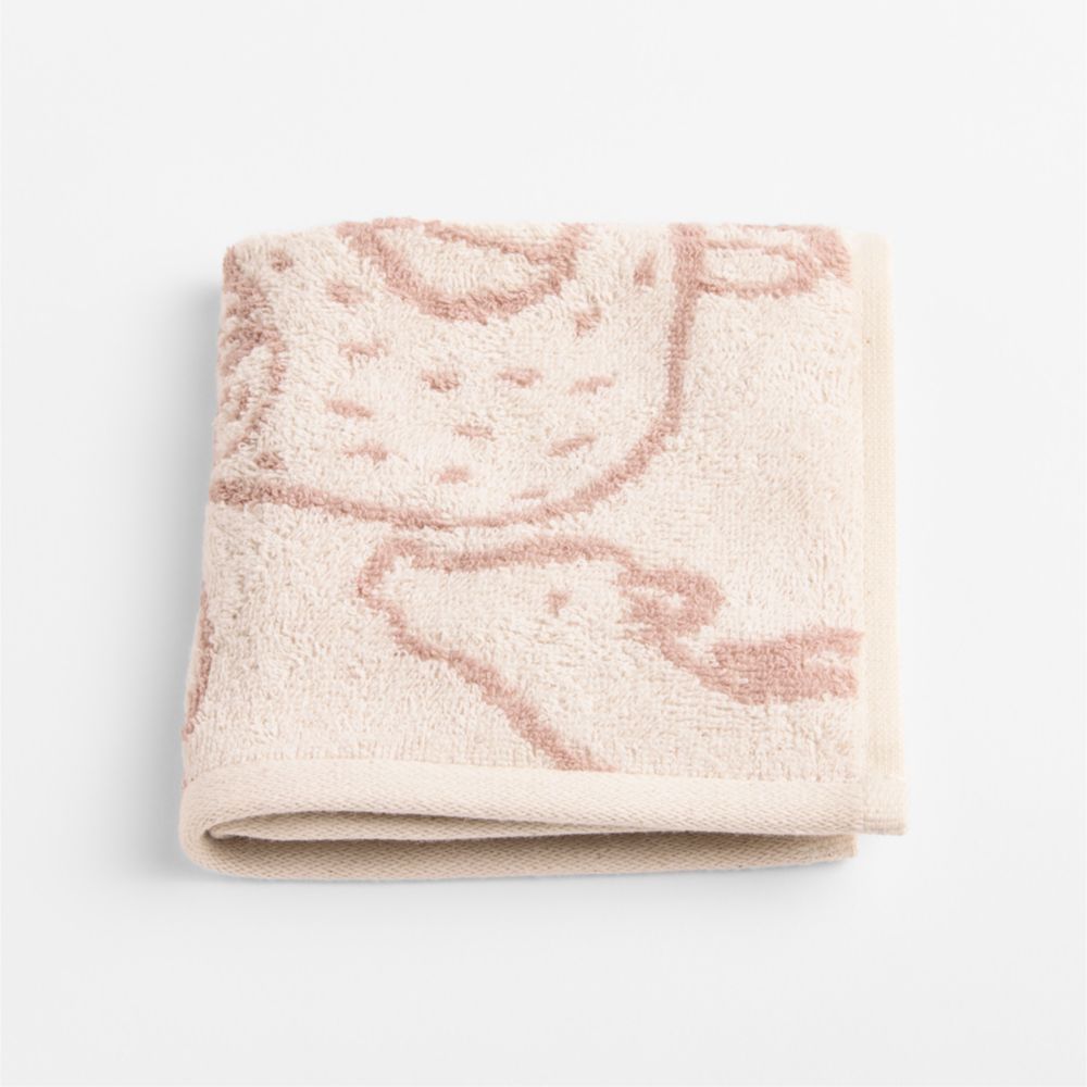 Explorer Dusty Rose 100% Organic Cotton Kids Washcloth