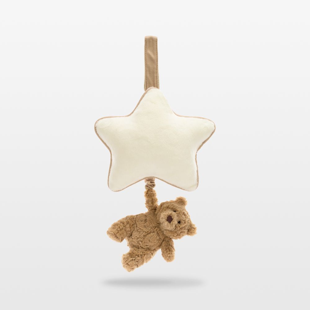 Jellycat Bartholomew Bear Plush Musical Pull Toy