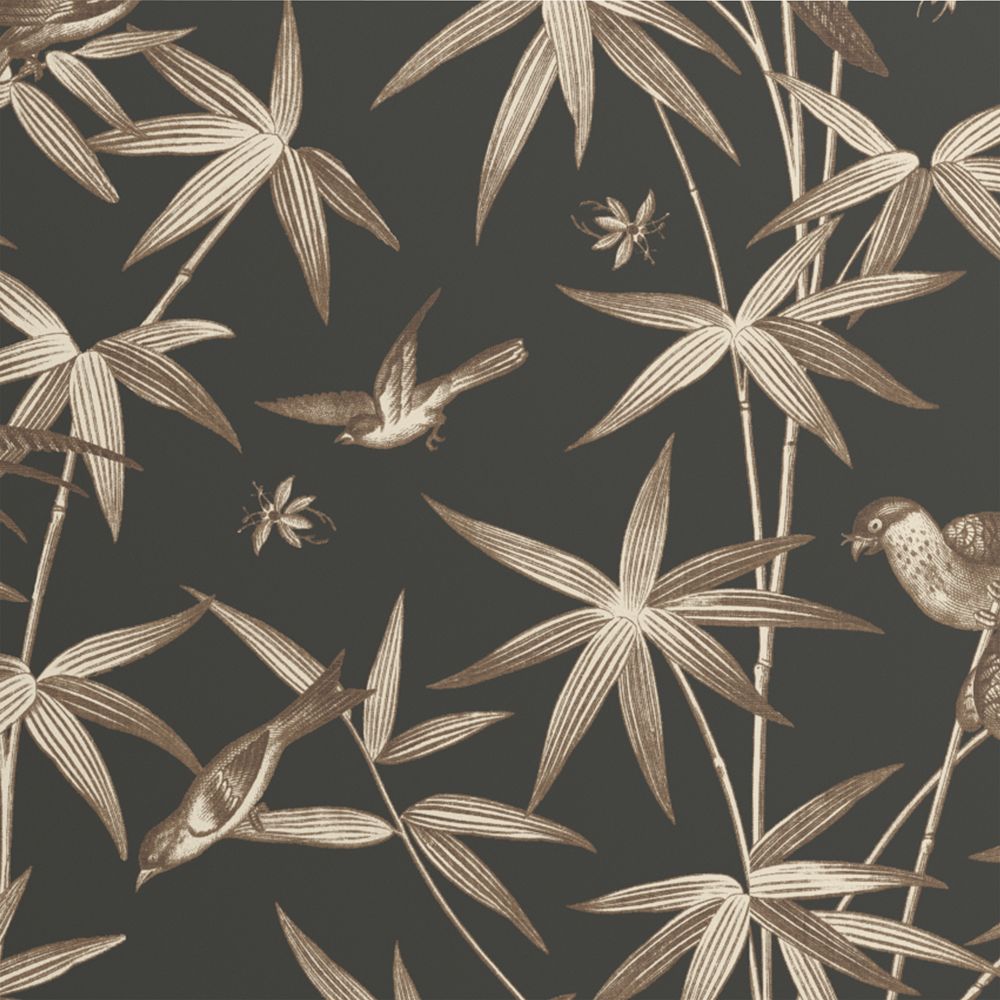 Finch Ficus Green Botanical Wallpaper