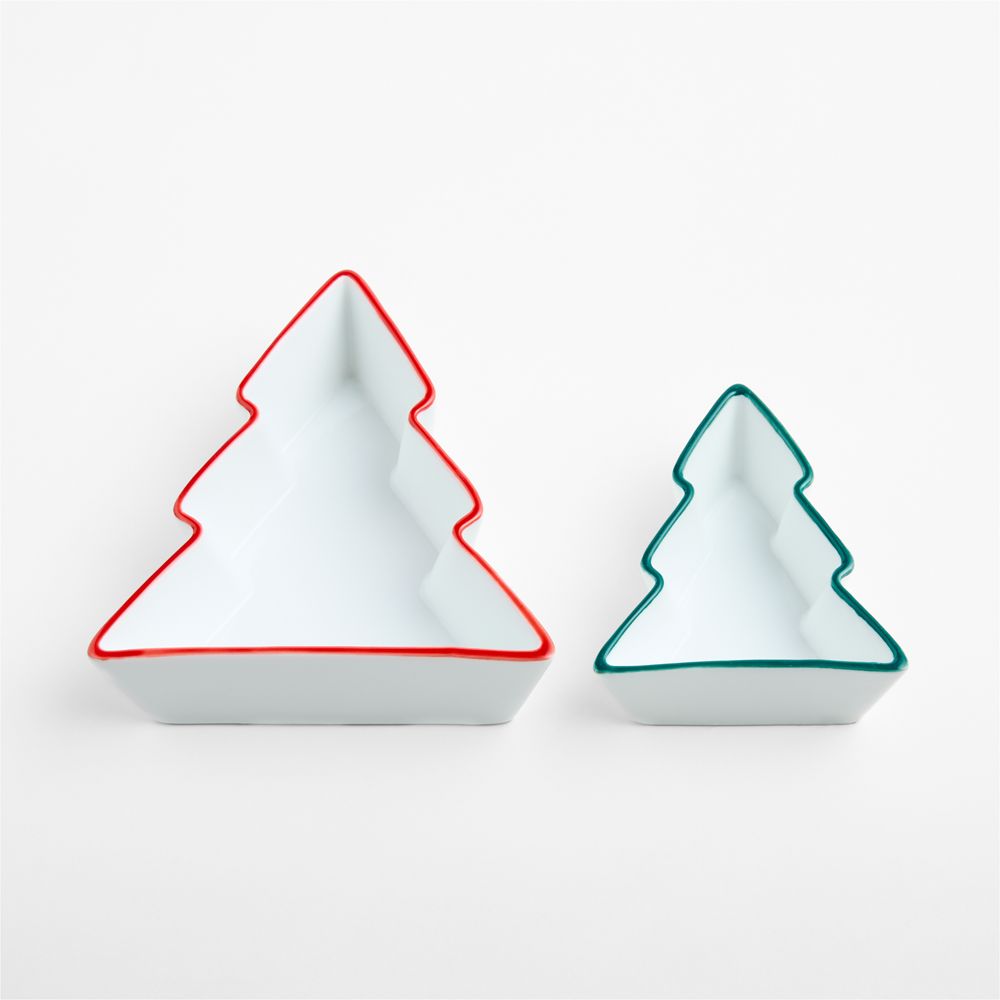 Christmas Tree Ramekins, Set of 2