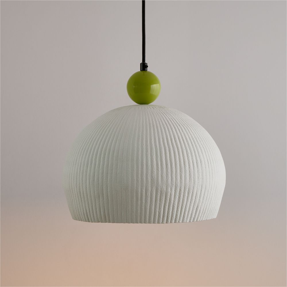 Grand Slam Smash 13" Textured Plaster 13" Kids Pendant Ceiling Light by Venus Williams