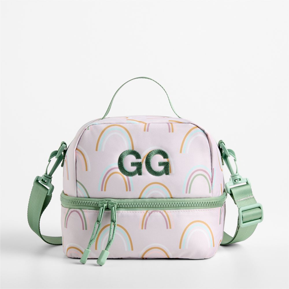 Asha Rainbow Dual Compartment Soft Insulated Kids Lunch Box