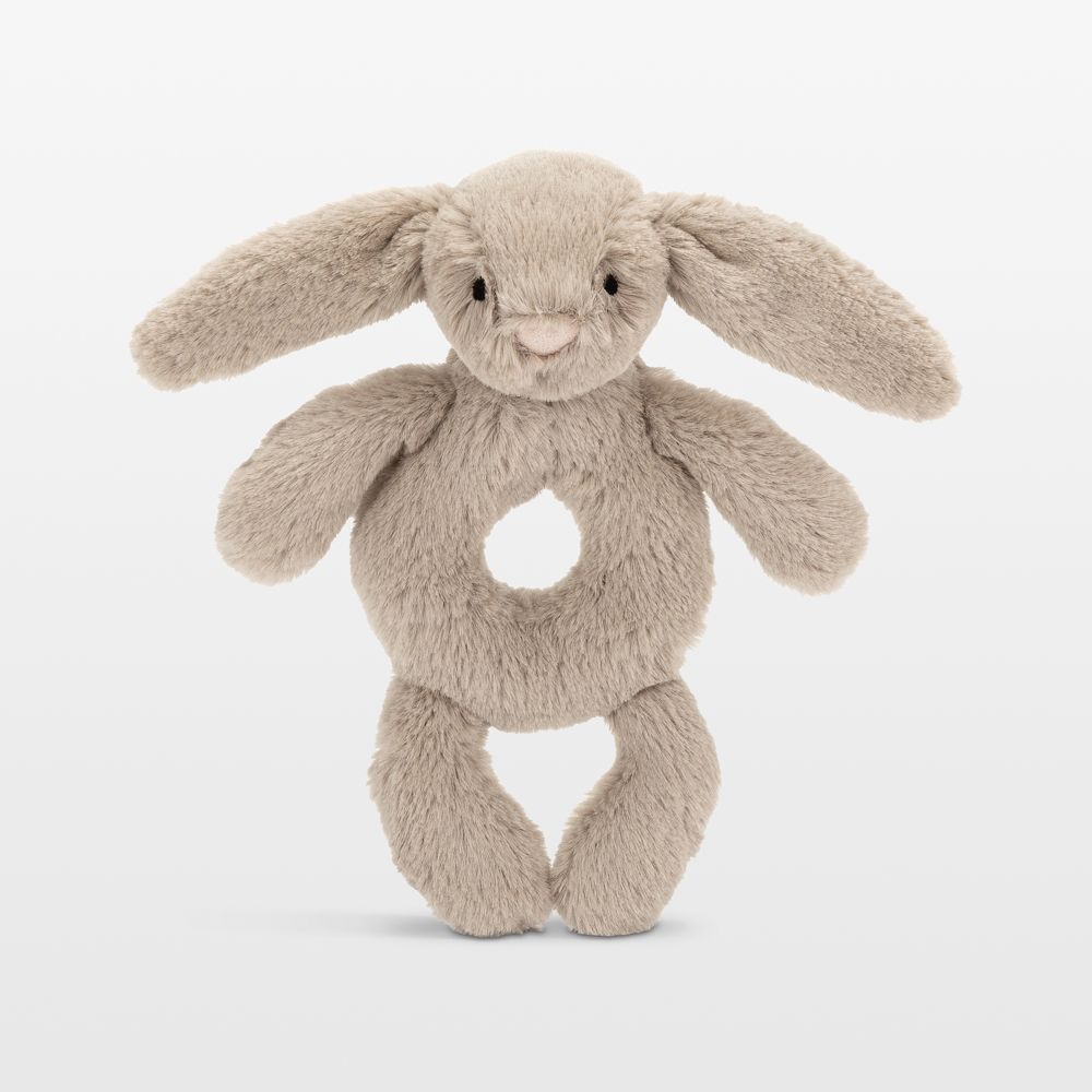 Jellycat Bashful Beige Bunny Baby Plush Baby Rattle